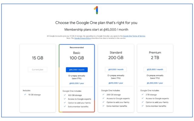 Google One Là Gì? Hướng Dẫn Đăng Ký Google One