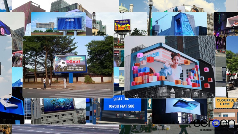 Các kích thước màn hình LED phổ biến hiện nay