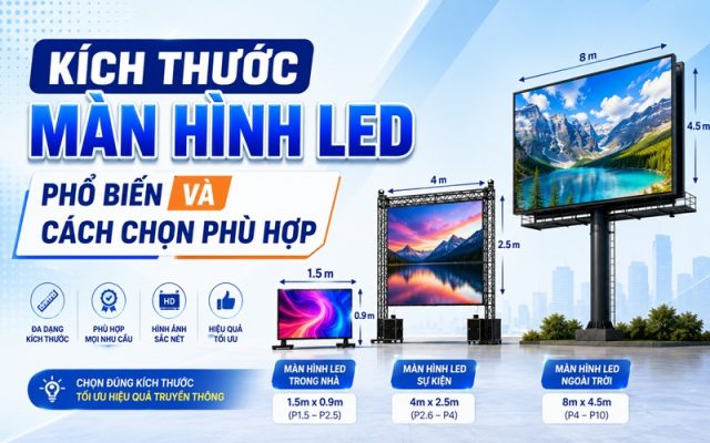kích thước màn hình led