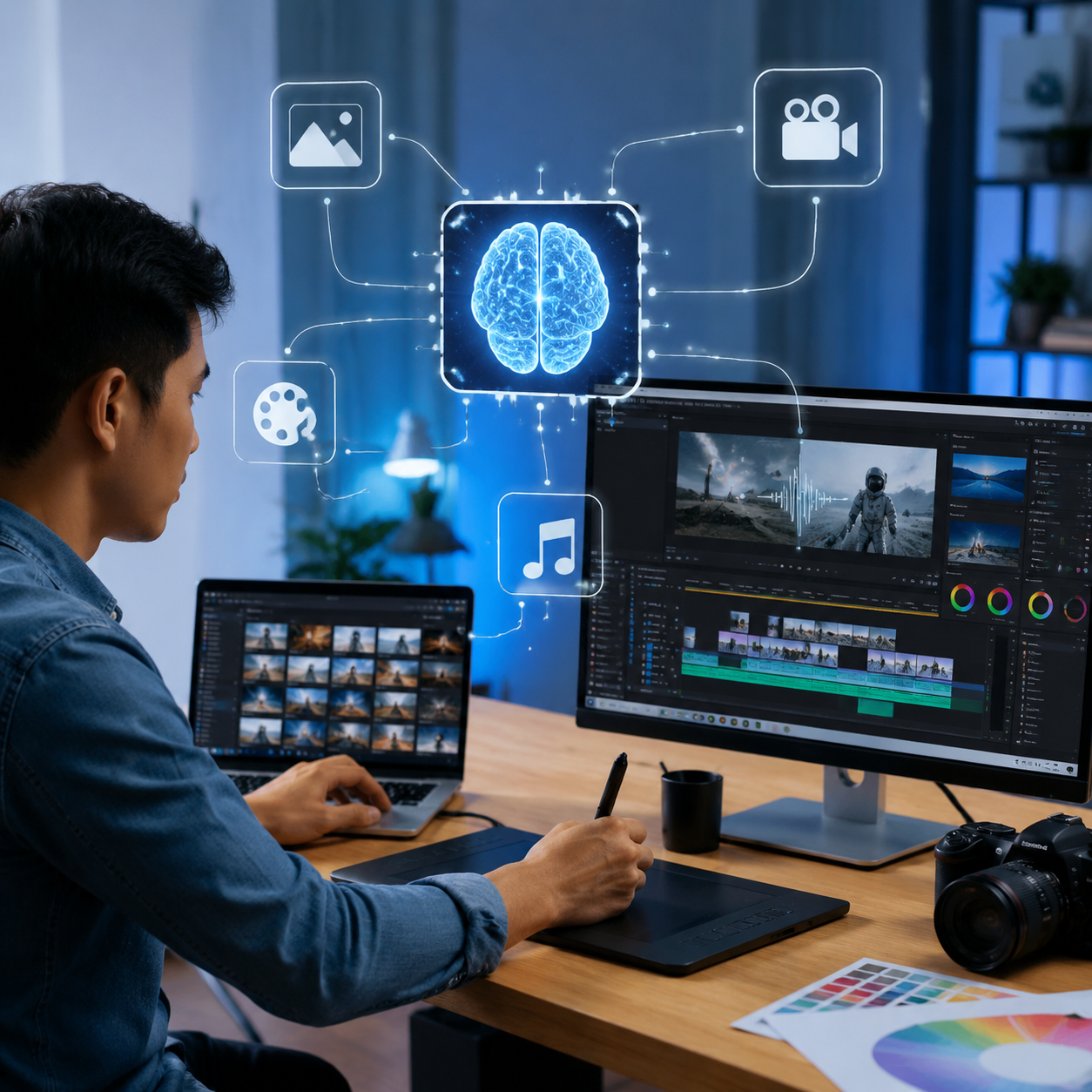 Tích Hợp AI Vào Quy Trình Sản Xuất Multimedia: Giảm Công Việc Lặp, Tăng Sáng Tạo Thực Sự Tích Hợp AI Vào Quy Trình Sản Xuất Multimedia: Giảm Công Việc Lặp, Tăng Sáng Tạo Thực Sự